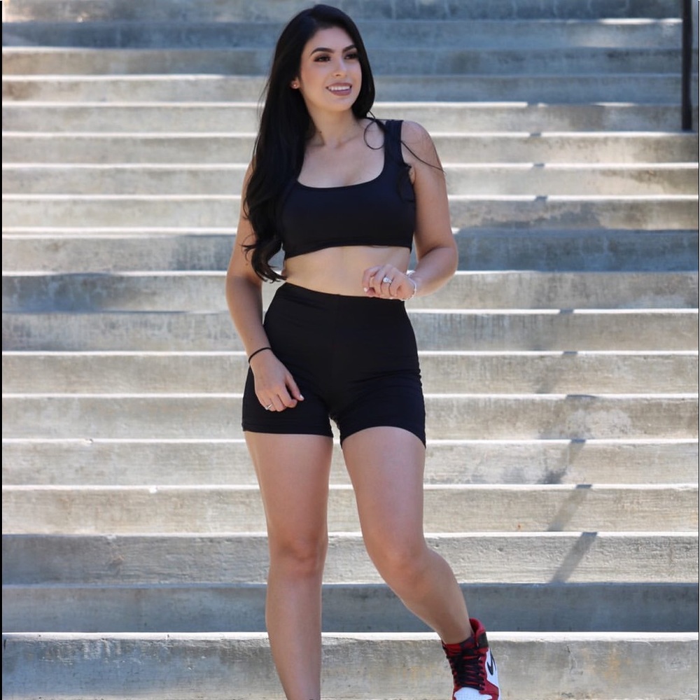 Biker shorts set
